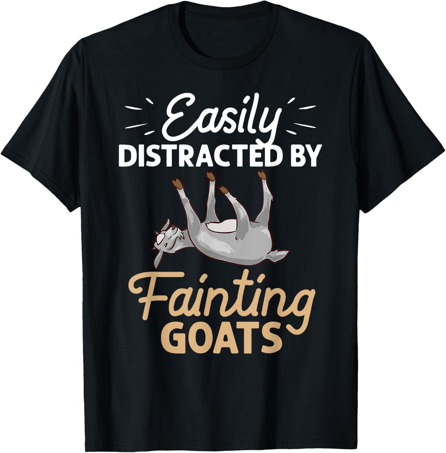 Fainting Goat Funny Tennessee Myotonic Goats T-Shirt - T-Shirt | Black