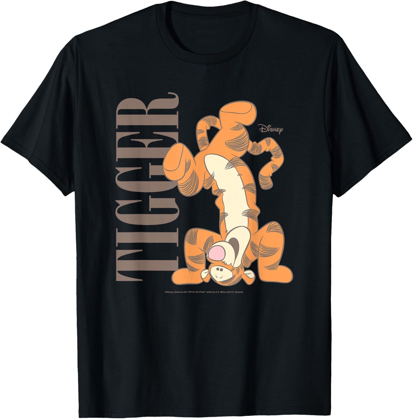 Winnie the Pooh - Muted Tigger T-Shirt - T-Shirt | Black