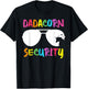 Dadacorn Security Unicorn Dad and Girl Papa Fathers Day Gift T-Shirt - T-Shirt | Black