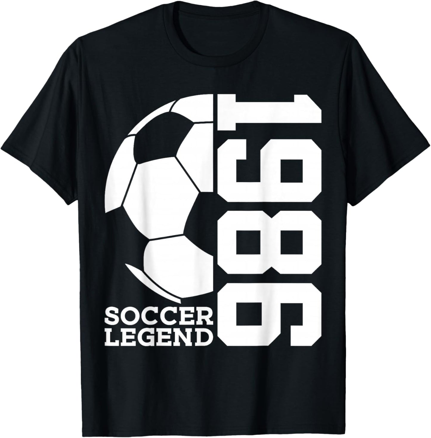 Soccer 40th Birthday Soccer Legend 1986 T-Shirt - T-Shirt | Black