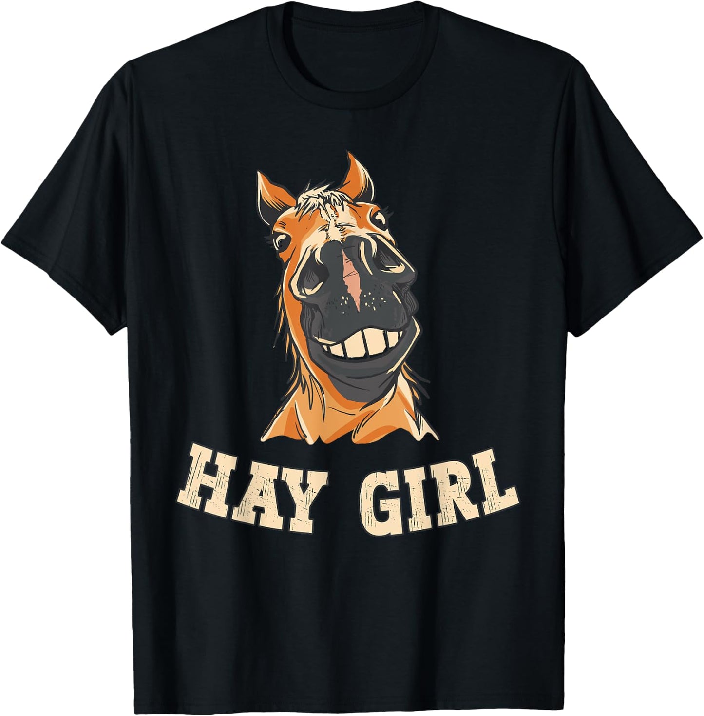 Horse Rider Funny Equestrian Men's Black Funny Horse T-Shirt - T-Shirt | Black