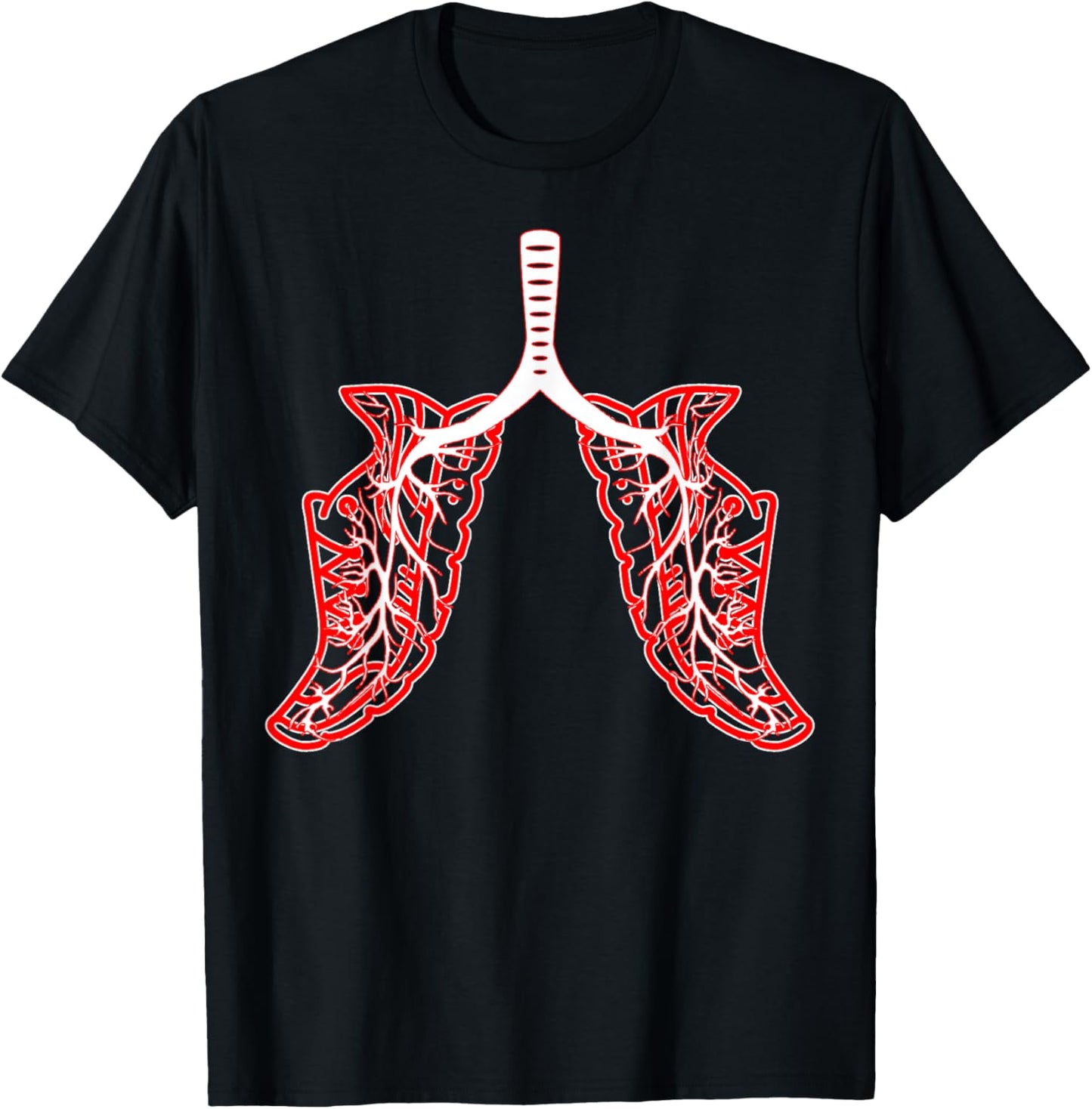 Running Jogging, Funny Running shirt, Running Shoe Lungs T-Shirt - T-Shirt | Black