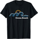 Retro Cocoa Beach Florida FL Vintage Beach Surf Men Women T-Shirt - T-Shirt | Black