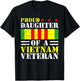 Patriotic Soldier Daughter United States Vietnam Veteran T-Shirt - T-Shirt | Black