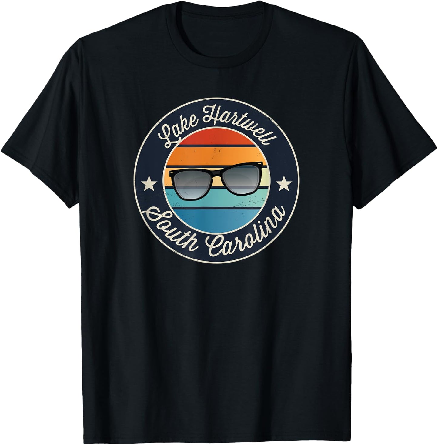Lake Hartwell - South Carolina Souvenir T-Shirt - T-Shirt | Black
