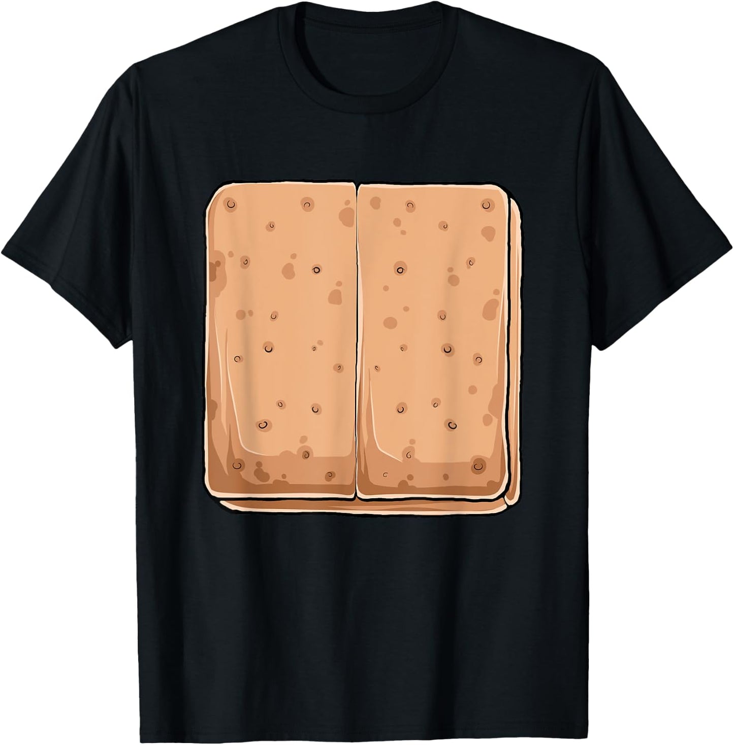 Graham Cracker S'mores Costume Group Camping T-Shirt - T-Shirt | Black