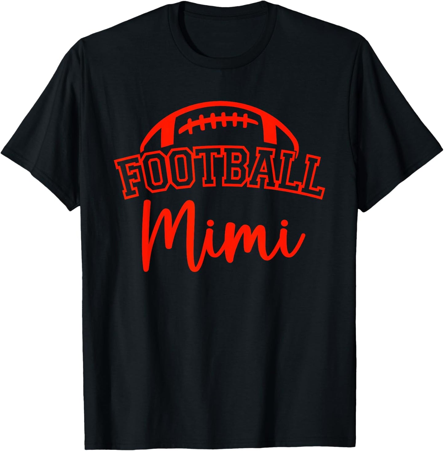 Football Mimi Matching Family Football T-Shirt - T-Shirt | Black