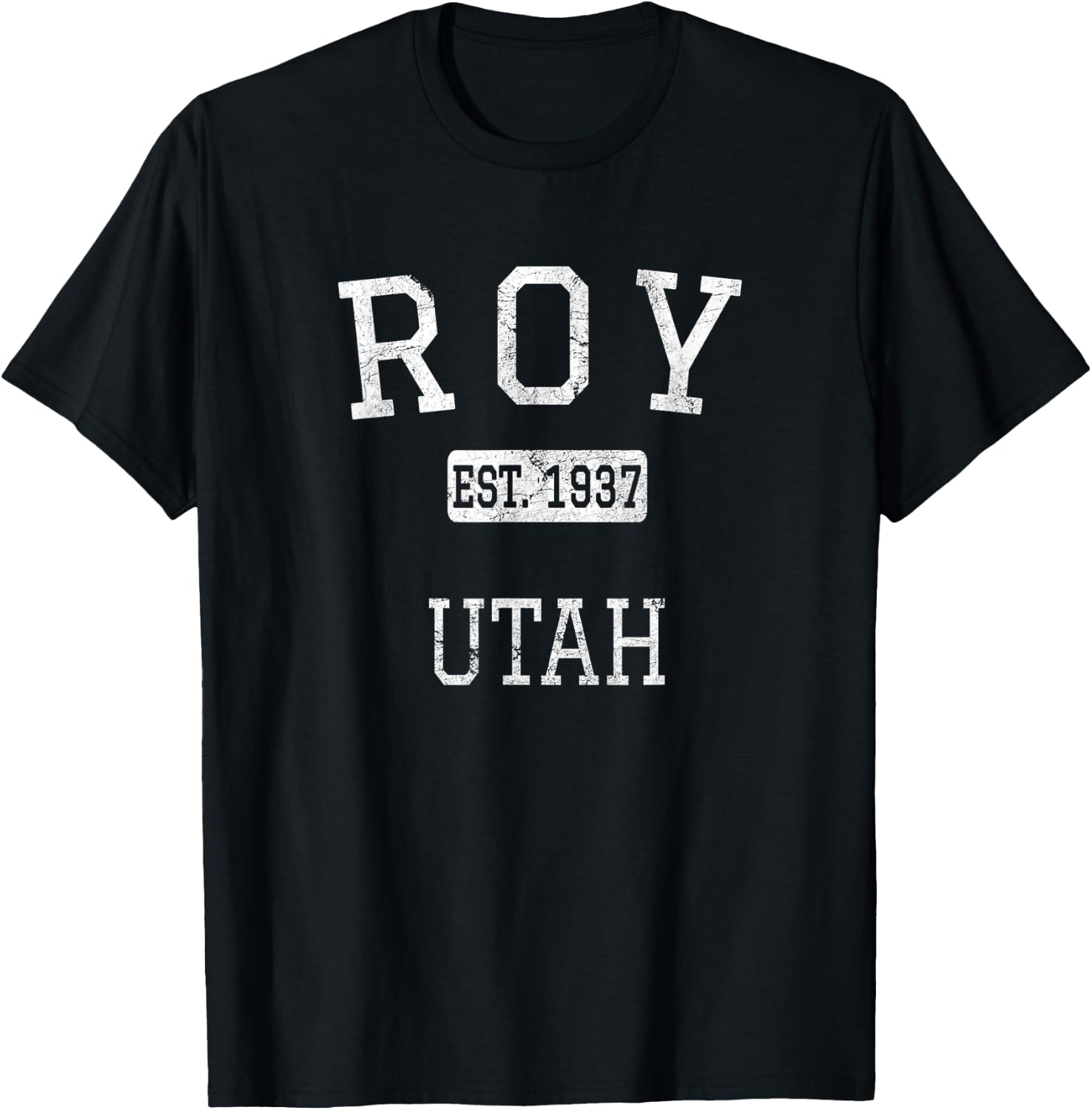 Roy Utah UT Vintage T-Shirt - T-Shirt | Black