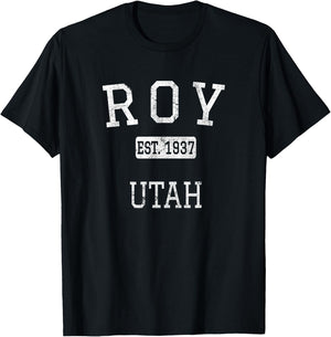Roy Utah UT Vintage T-Shirt - T-Shirt | Black