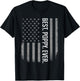Best Poppy Ever US American Flag Shirt Gift Father's Day T-Shirt - T-Shirt | Black