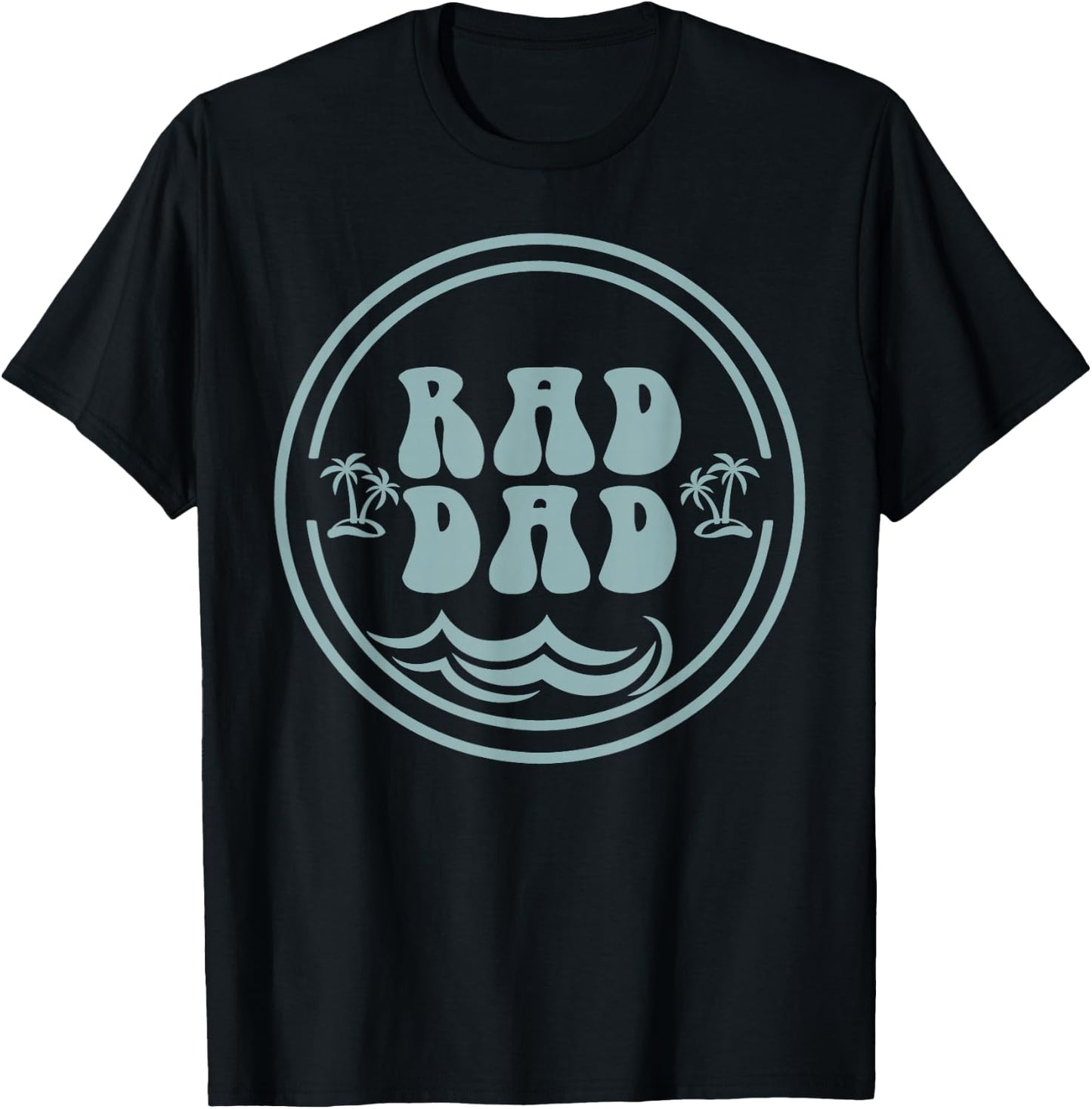 Rad Dad Surf Matching Birthday The Big One 1st Birthday T-Shirt - T-Shirt | Black