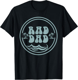 Rad Dad Surf Matching Birthday The Big One 1st Birthday T-Shirt - T-Shirt | Black