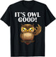 Cute Owl Design Women Nocturnal Bird Zoo Owl Lover T-Shirt - T-Shirt | Black