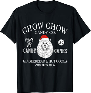 Funny Santa Chow Chow Mom Christmas Vintage Holiday T-Shirt - T-Shirt | Black