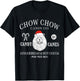 Funny Santa Chow Chow Mom Christmas Vintage Holiday T-Shirt - T-Shirt | Black