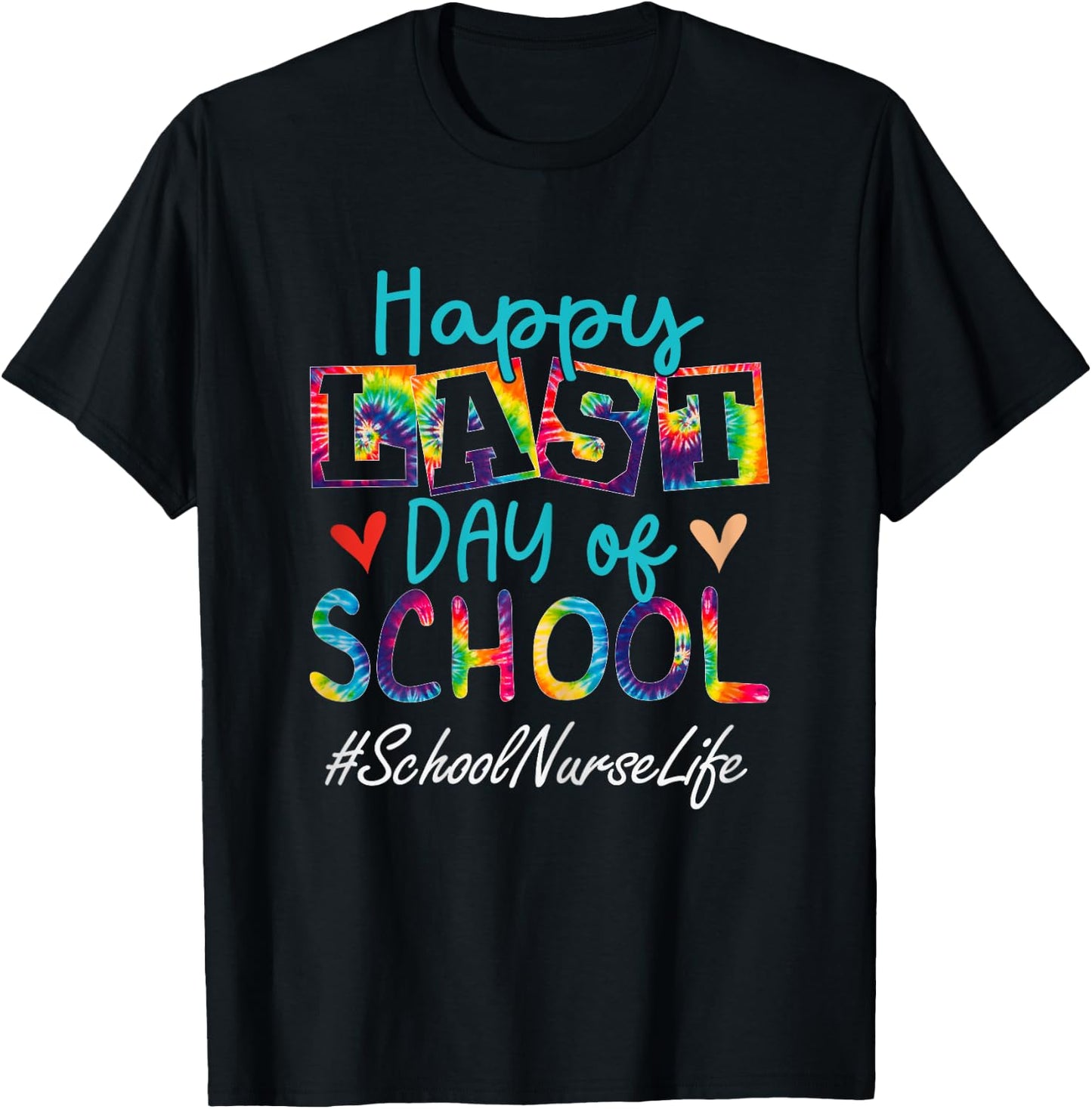 School Nurse Happy Last Day Of School Funny Women Graduation T-Shirt - T-Shirt | Black