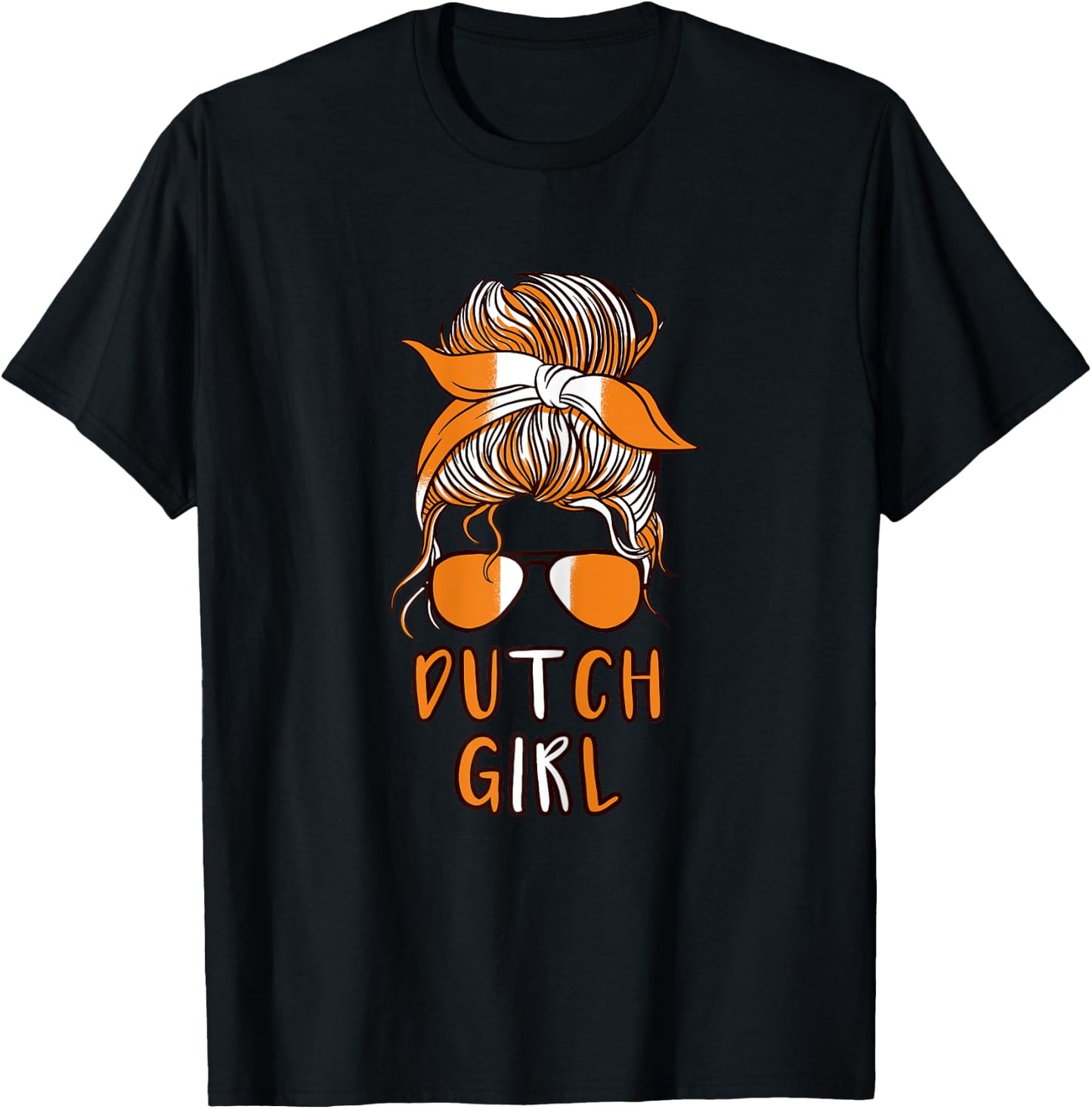 Dutch Girl Holland girls Netherlands Dutch women T-Shirt - T-Shirt | Black