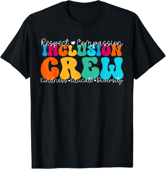 Inclusion Crew Appreciation Week Back to School T-Shirt - T-Shirt | Black