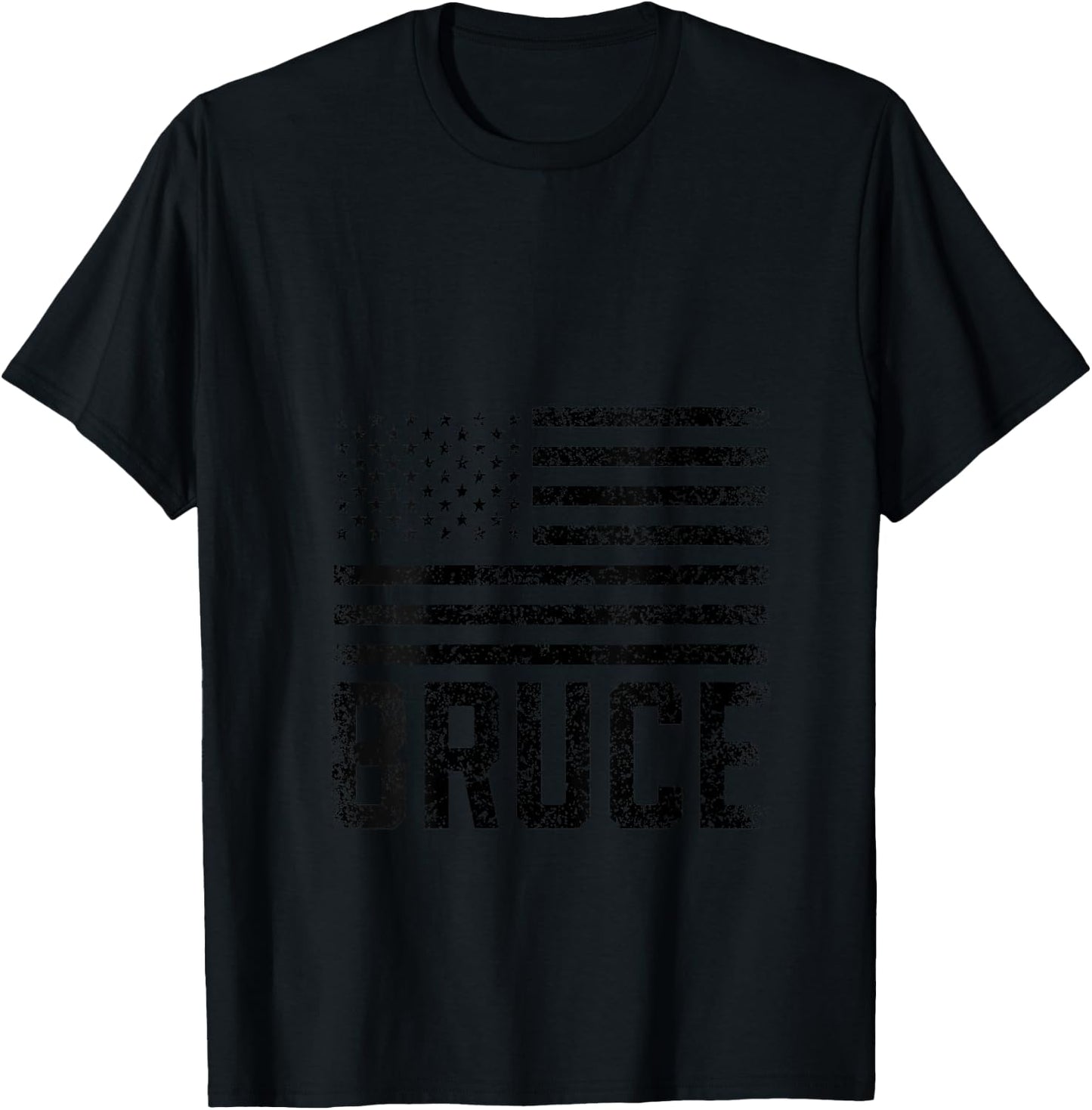 Bruce Birthday Forename Name Personalized USA V-Neck T-Shirt - T-Shirt | Black