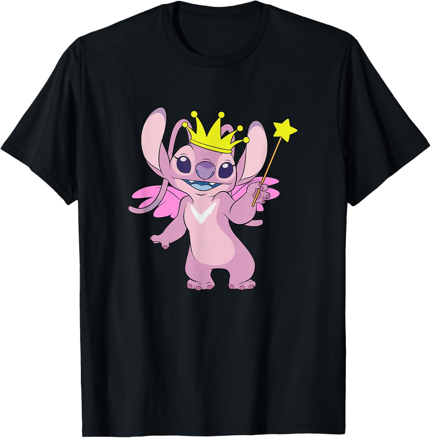 Disney Lilo & Stitch Christmas Angel Holiday Fairy Icon T-Shirt - T-Shirt | Black