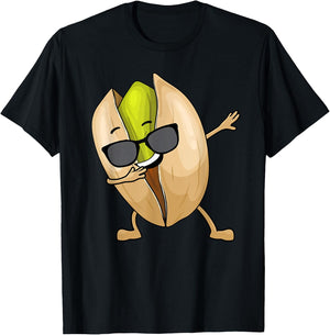 Pistachio Art Women Nut Food Lover Vegan Pistachios T-Shirt - T-Shirt | Black