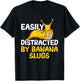 Easily Distracted By Banana Slugs T-Shirt - T-Shirt | Black