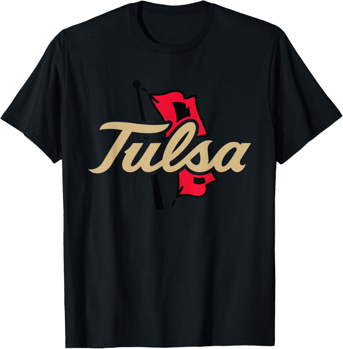 Tulsa Golden Hurricane | NCAA University Merch | NCAFTUL01 T-Shirt - T-Shirt | Black