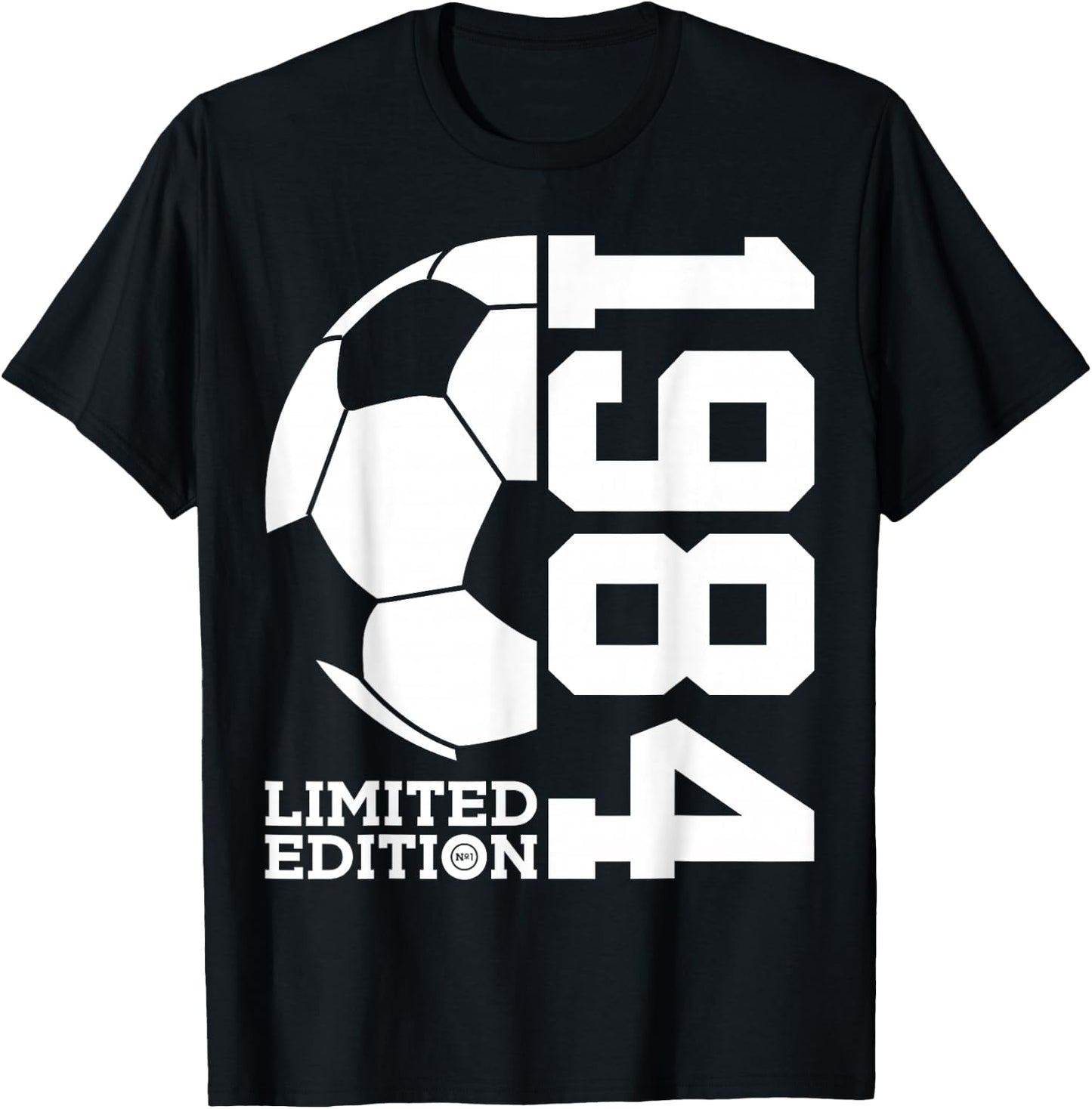 42nd BIRTHDAY SOCCER LIMITED EDITION 1984 T-Shirt - T-Shirt | Black