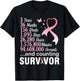 3 Years 36 Months & Counting Survivor Warrior Breast Cancer T-Shirt - T-Shirt | Black