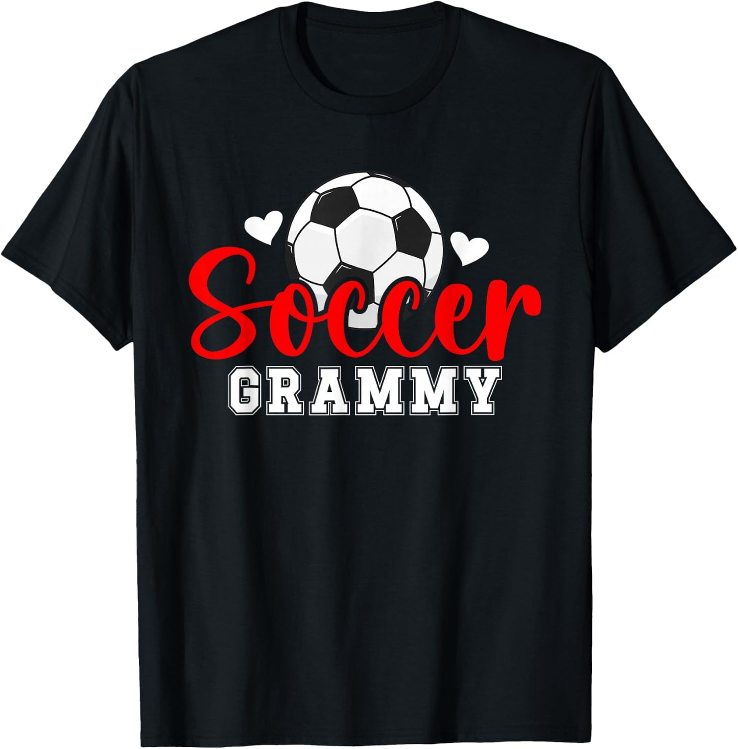 Soccer Grammy Grandma Grammy Of A Soccer Player Grammy T-Shirt - T-Shirt | Black