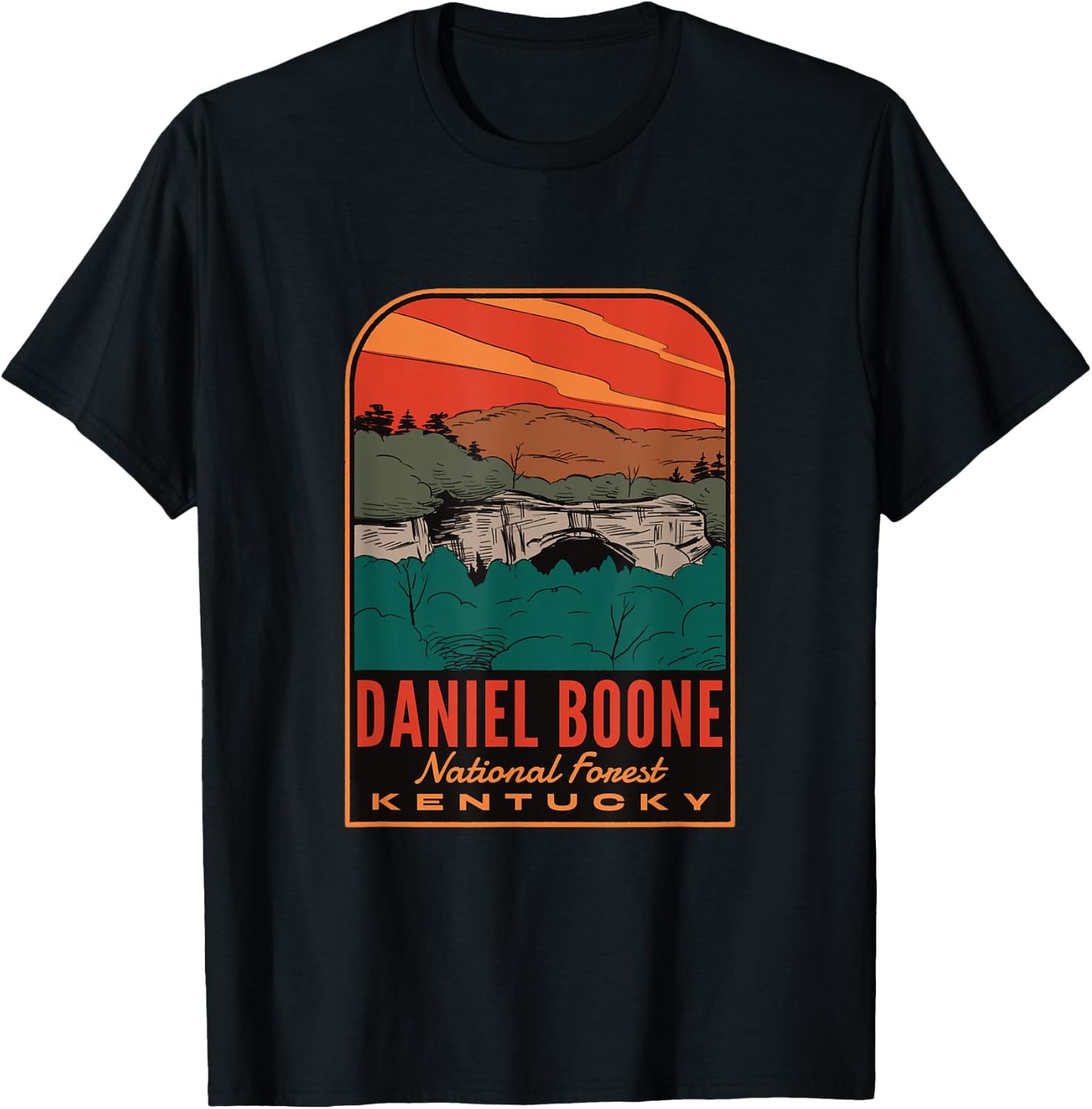 Daniel Boone National Forest T-Shirt - T-Shirt | Black