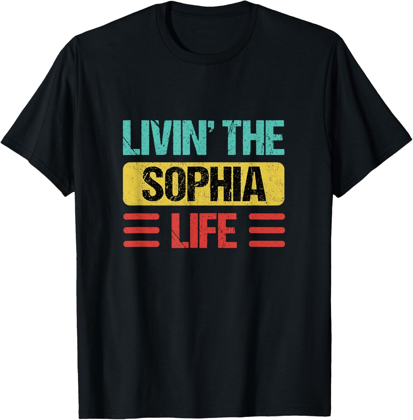 Sophia Name T-Shirt - T-Shirt | Black