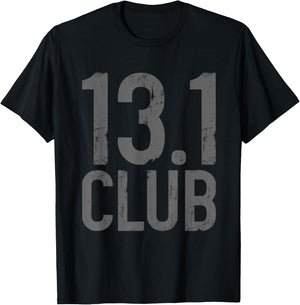 13.1 Club Half Marathon Vintage Marathoner Running Runner T-Shirt - T-Shirt | Black
