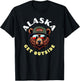 Alaska Hipster Bear Illustration Get Outside! Nature T-Shirt - T-Shirt | Black