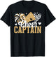 Cheer Captain Heart Cheerleader Captain T-Shirt - T-Shirt | Black