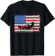 US American Flag 4th Of July Cyclist Recumbent Bicycle Women Men T-Shirt - T-Shirt | Black