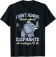 Elephant Shirts For Kids Don't Always Think About Elephants T-Shirt - T-Shirt | Black
