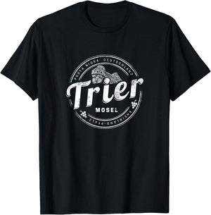 Trier Vintage Moselle Rhineland-Palatinate Germany T-Shirt - T-Shirt | Black