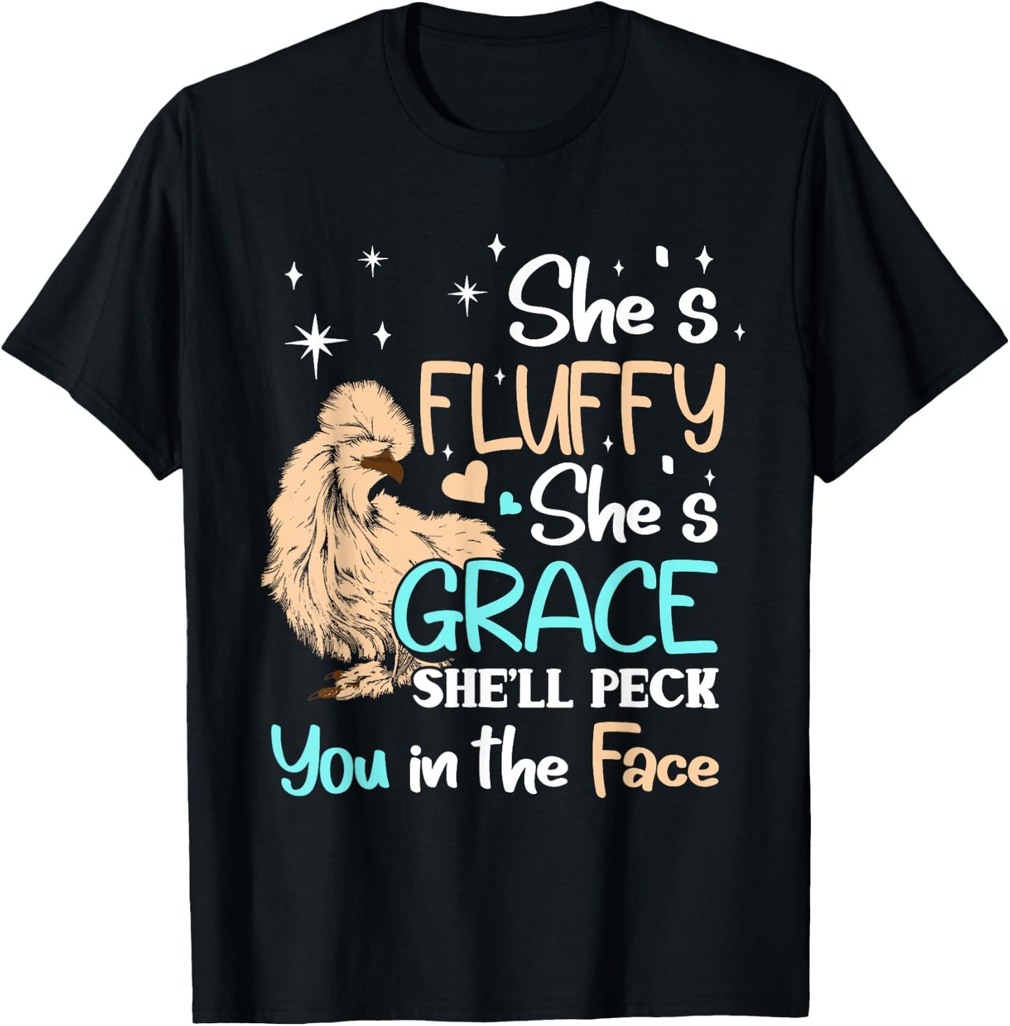 Silkie chicken T-Shirt - T-Shirt | Black