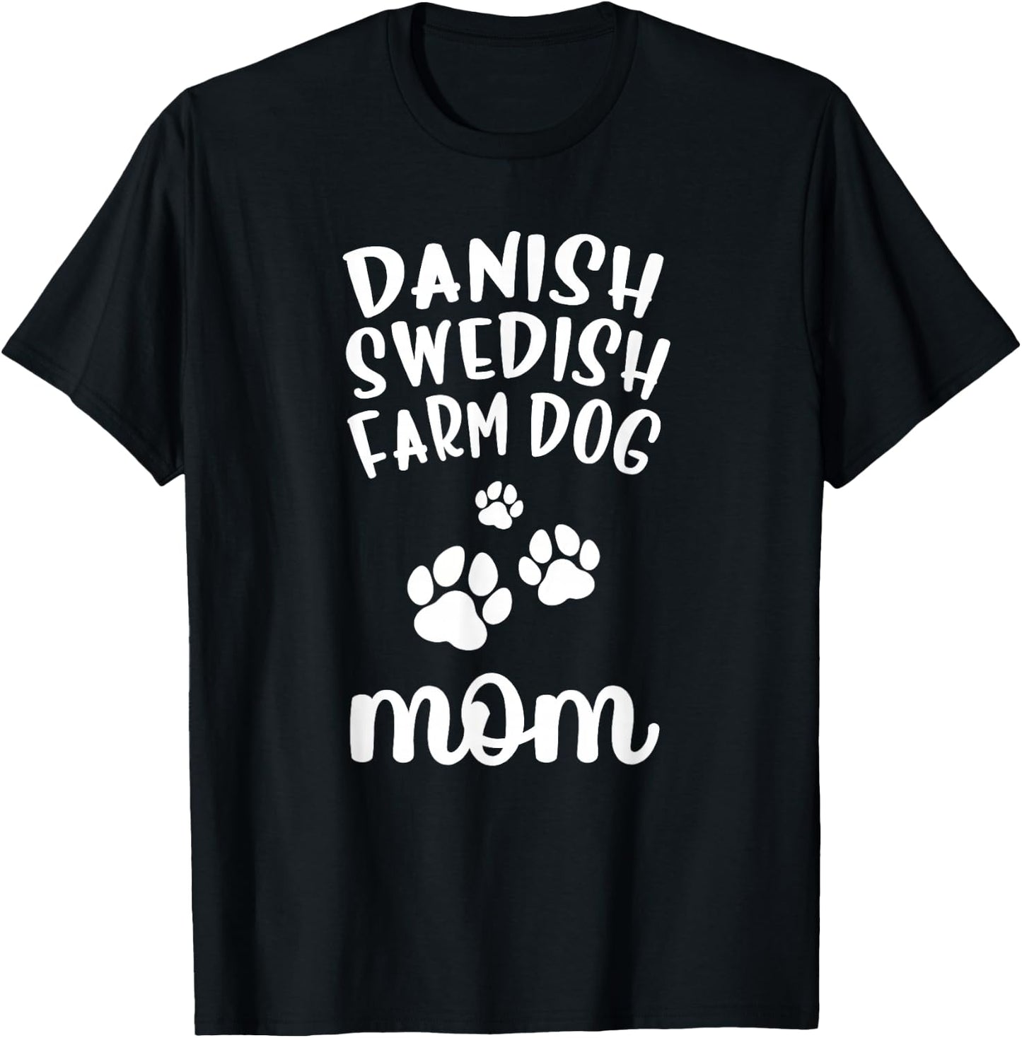 Danish-Swedish Farmdog Mom Cute Dog Farm Men Women Girls Kids T-Shirt - T-Shirt | Black