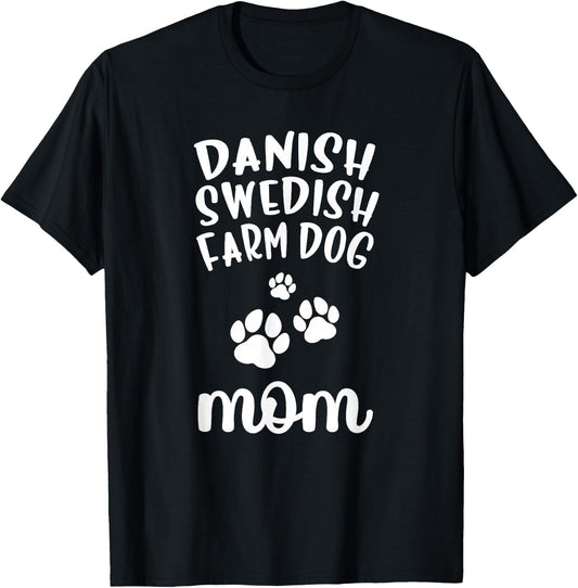 Danish-Swedish Farmdog Mom Cute Dog Farm Men Women Girls Kids T-Shirt - T-Shirt | Black