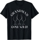 Funny Grandma's Gone Wild Wine Drunk Party Grandma Senior T-Shirt - T-Shirt | Black