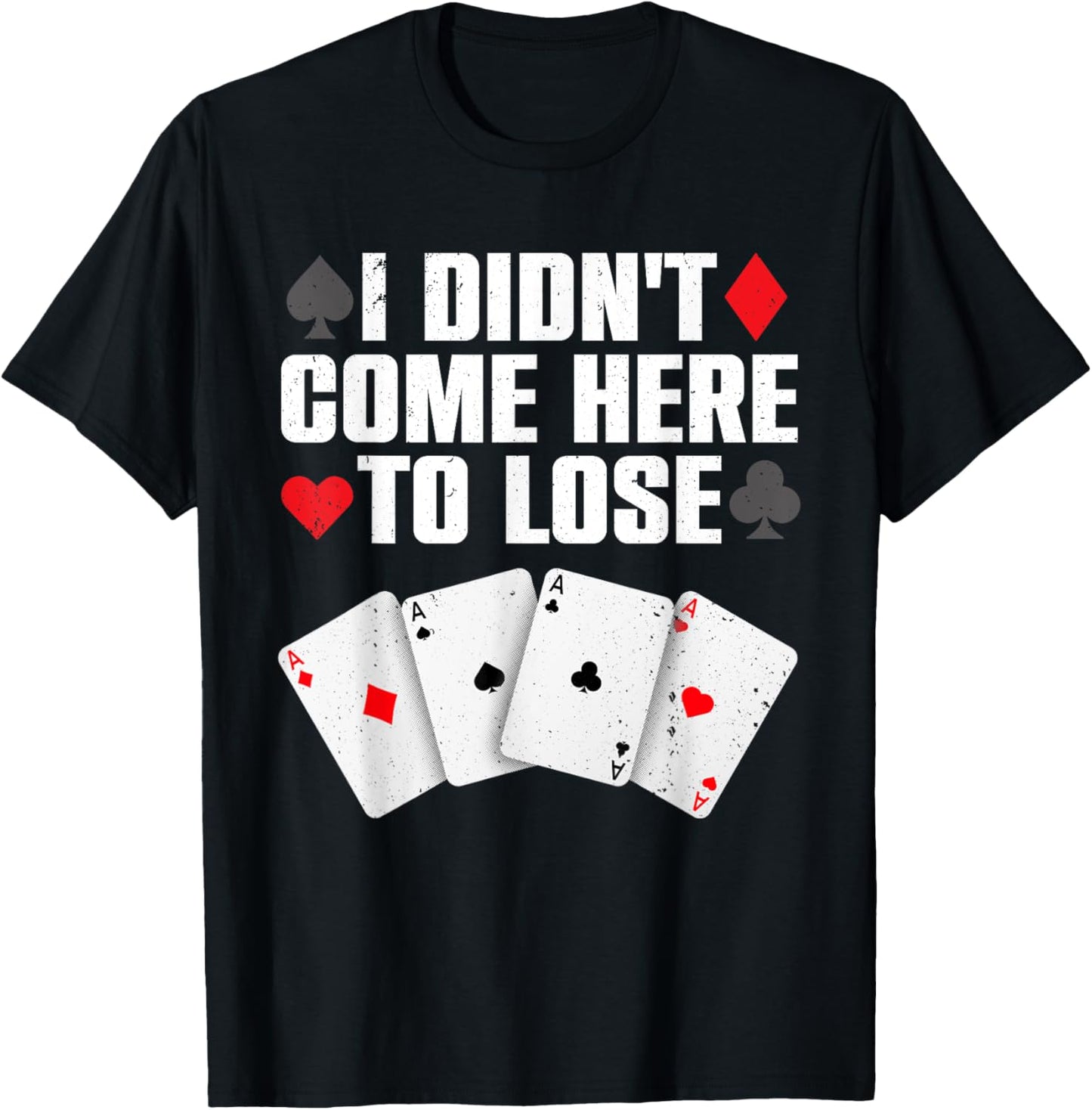 Funny Poker Player Design Women Gamblers Poker Lover T-Shirt - T-Shirt | Black