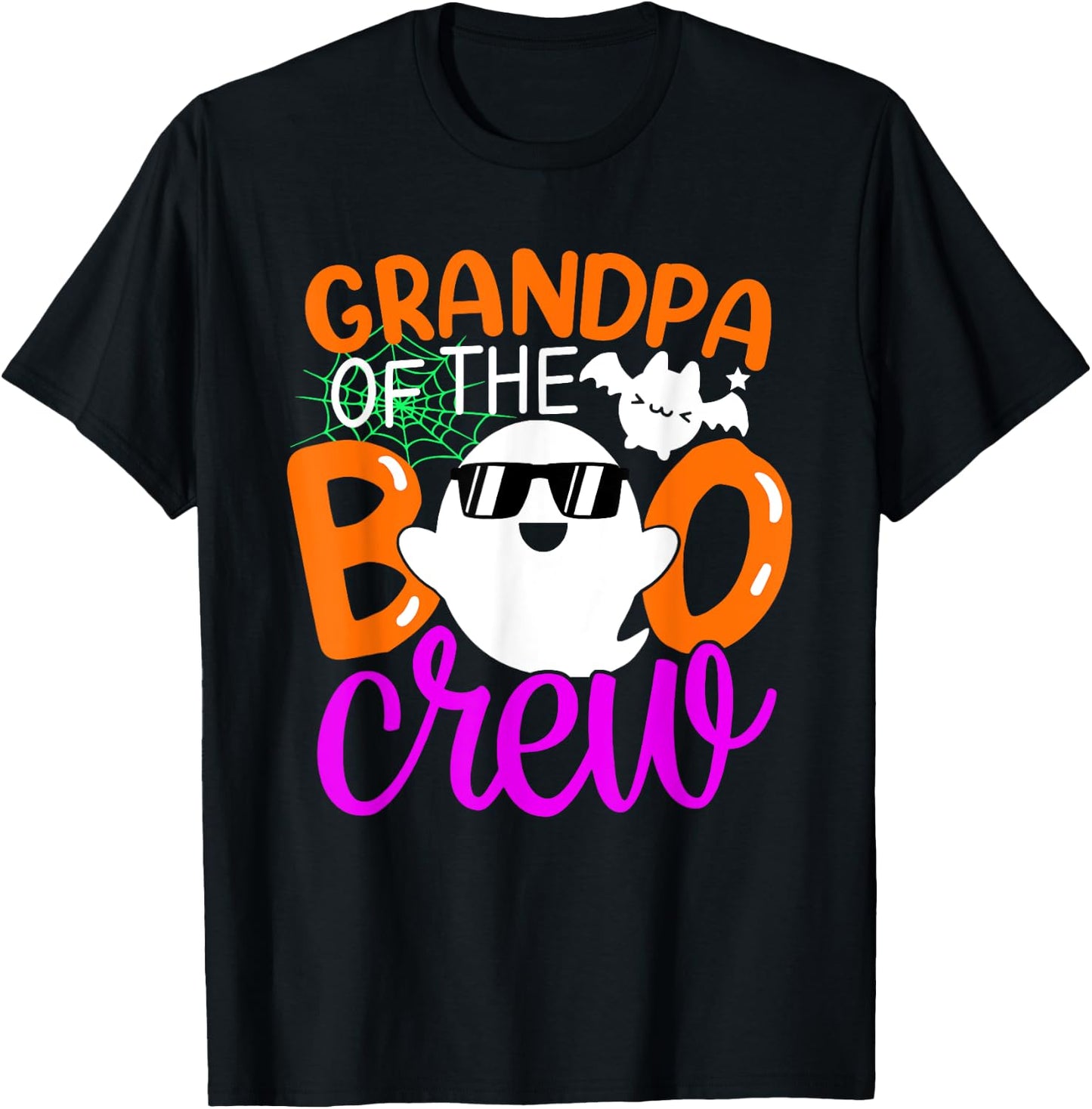 Grandpa Of The Boo Crew Shirt Halloween Family Matching T-Shirt - T-Shirt | Black
