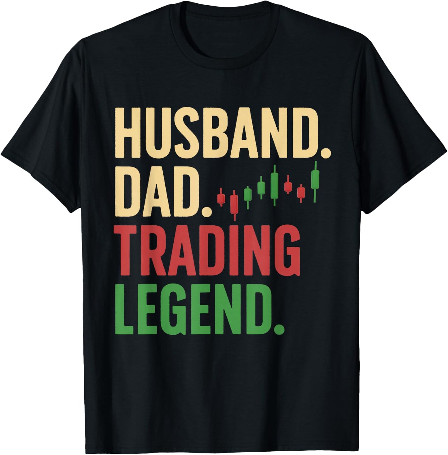 Cool Day Trading For Dad Father Stocks Trader Stock Market T-Shirt - T-Shirt | Black