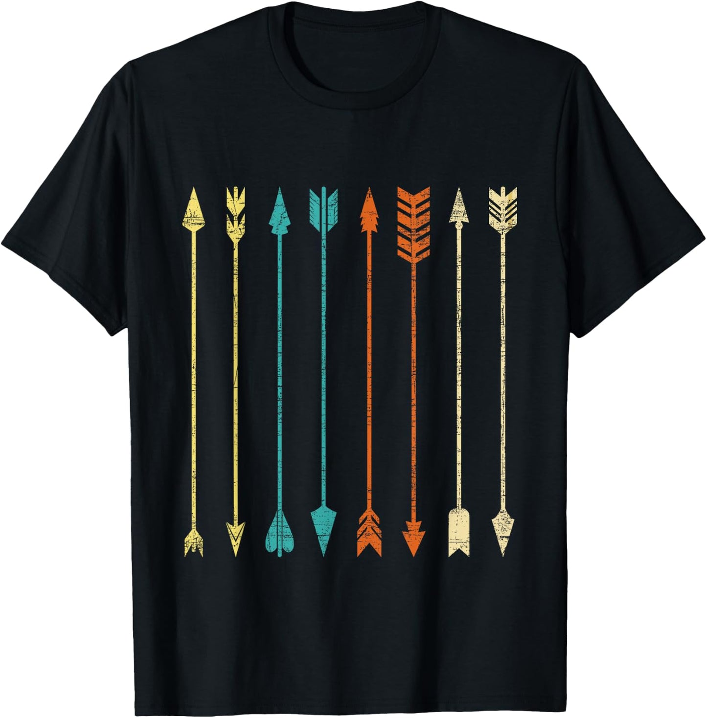 Colorful Arrows - Archery Bowman Bowhunting Archer T-Shirt - T-Shirt | Black