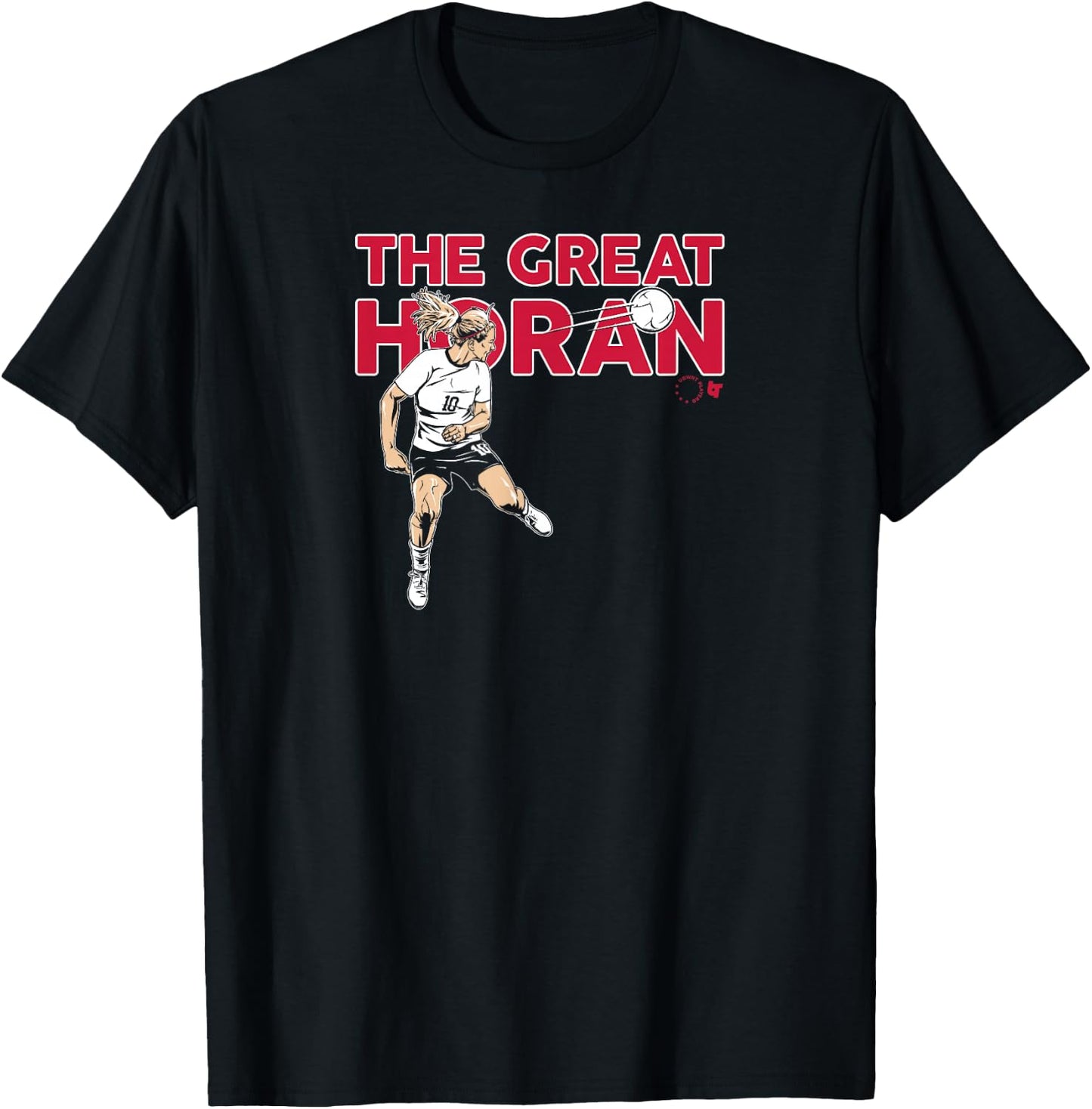 Lindsey Horan - The Great Horan - USWNTPA - USA Soccer T-Shirt - T-Shirt | Black