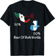 Half Mexican Half Guatemalan Flag Map Mexico Guatemala T-Shirt - T-Shirt | Black