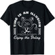 Time is an illusion funny sarcastic retro cartoon clock cute T-Shirt - T-Shirt | Black