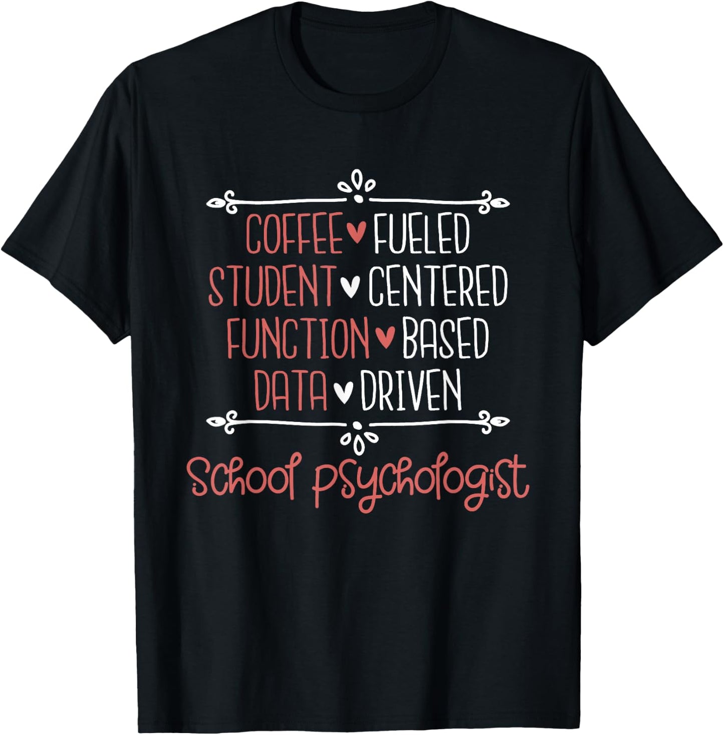School Psychologist - Coffee Student Teacher Psychology Men Women T-Shirt - T-Shirt | Black